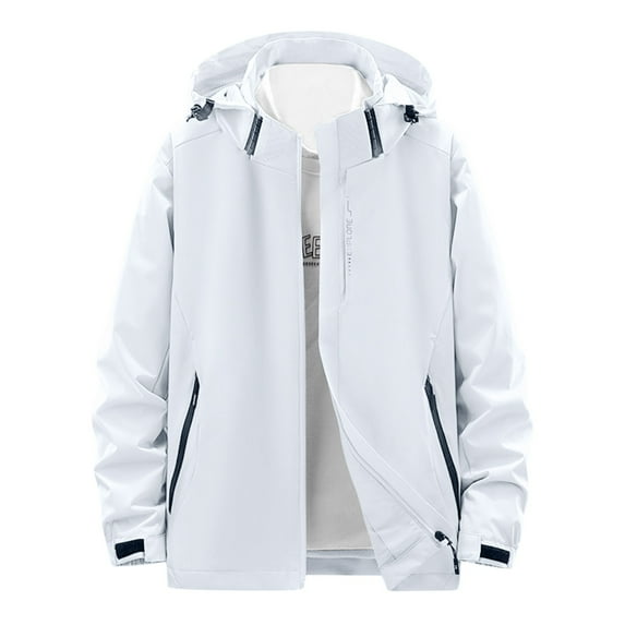 Women's Convertible Hiking Jacket Waterproof Detachable Hood Coat with Multiple Utility Pockets