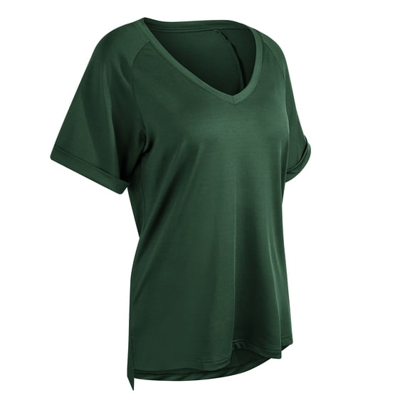 Women's Cool Dry Short Sleeve Compression Shirts Sports T-Shirts Tops Athletic Workout Shirt For Daily Life Work Business