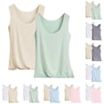 thumbnail image 1 of Women's Cooling Ice Silk Tanks with Seamless Construction and Soft Drape Featuring Breathable Fabric for Summer Days Lounging at Home Office Wear Light Green XL, 1 of 8