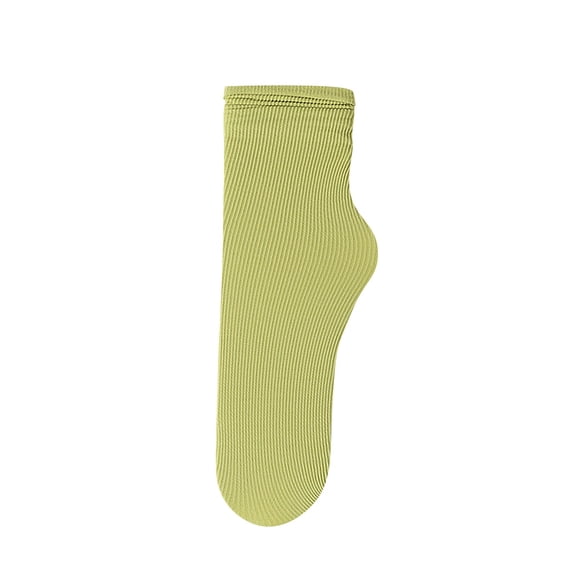 Women's Cooling Ice Socks, 24 Color Options Thin Ankle Socks, Velvet Breathable Pile Stockings with Non-Slip Heel, Fashion Mid Tube Stackable Socks for Women, Soft Stretchable Everyday Socks - B