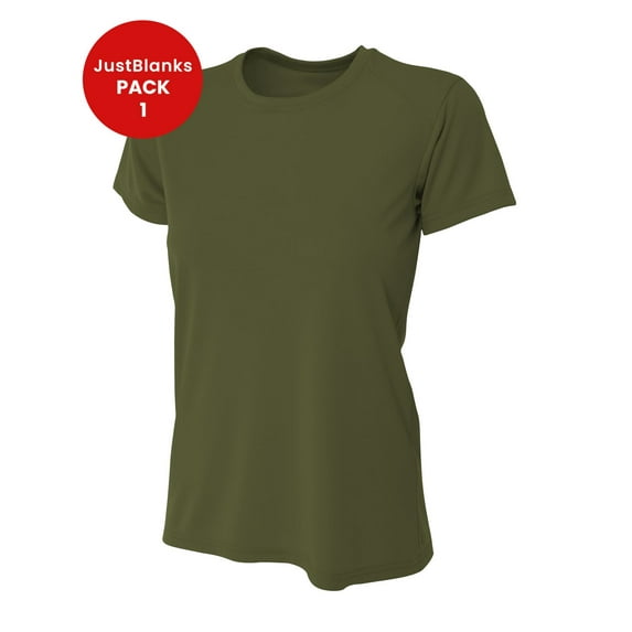 JustBlanks Women Short Sleeve Gyming T Shirt Lightweight Cooling Performance Crew Neck