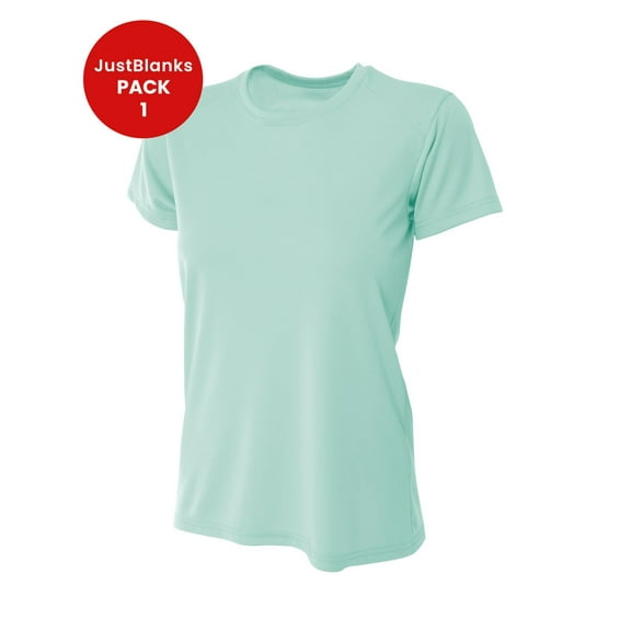 JustBlanks Women Short Sleeve Gyming T Shirt Lightweight Cooling Performance Crew Neck