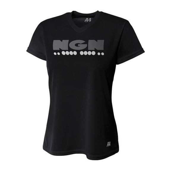 Women's Cooling Performance V-Neck Tech Tee | Black