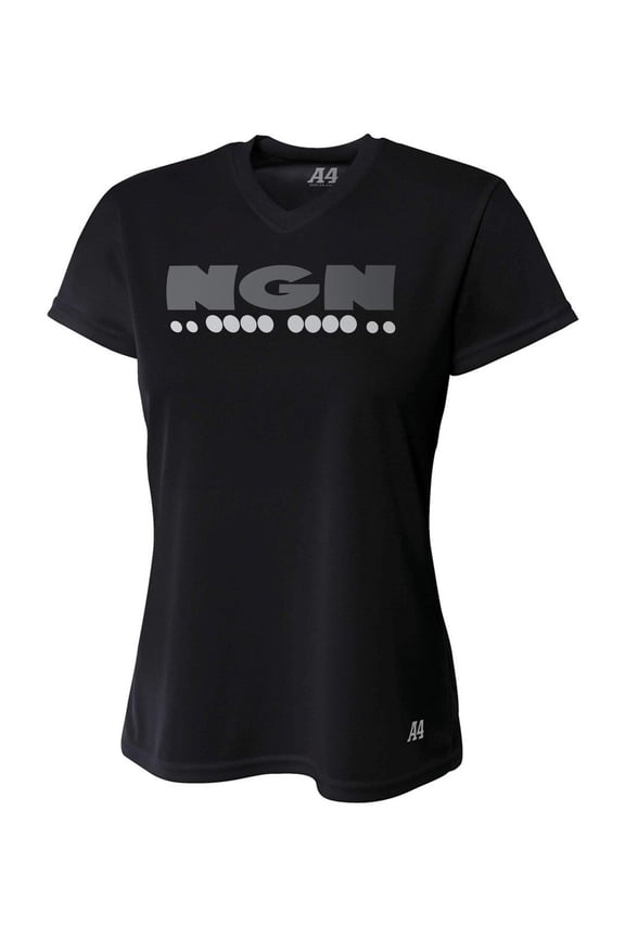 Women's Cooling Performance V-Neck Tech Tee | Black