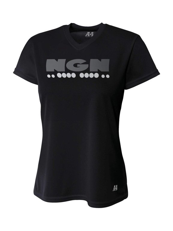 Women's Cooling Performance V-Neck Tech Tee | Black