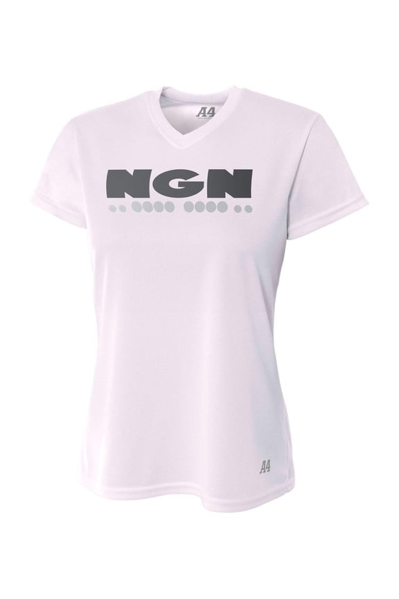 Women's Cooling Performance V-Neck Tech Tee | White