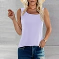 thumbnail image 1 of Women's Cooling Ribbed Camisole: Seamless Sleeveless Tank Top with Stretch, Breathable Round Neck Vest for Summer & Lounge Wear, 1 of 8