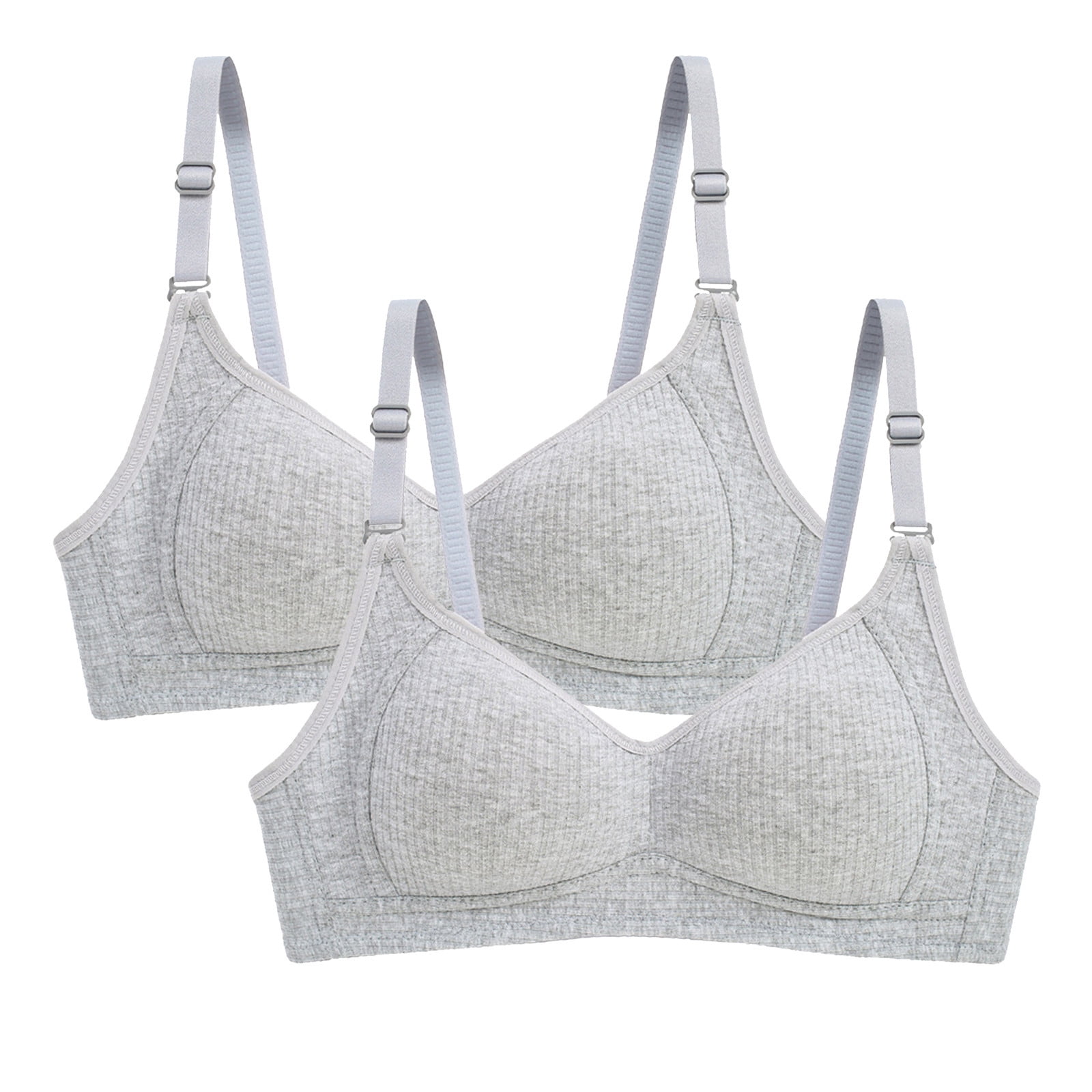 Women Cami Solid Wire-Free Bras 2-Pack