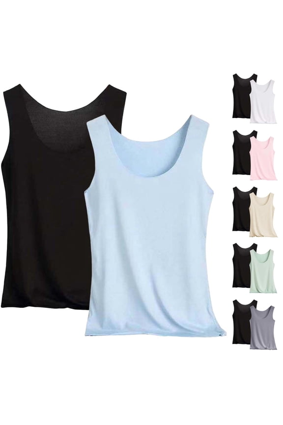 Women's Cooling Viscose Sleep Tanks with Wide Straps and Soft Drape Featuring Breathable Fabric Pink L