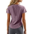 thumbnail image 1 of Women's Cooling Workout Tops Short Sleeve Loose Fit Activewear - Quick Dry Ventilated Mesh Athletic Performance Workout T-Shirt for Yoga Running Gym, 1 of 8