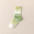 thumbnail image 1 of Women's Coral Fleece Sleep Socks, Non-Slip Grip House Slipper Socks, Ultra Soft Plush Thermal Bed Socks, Cozy Winter Indoor Wear, Gift Ready Ankle Socks - Green, 1 of 8