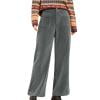 Women's Corduroy Wide Leg Pants Elastic High Waisted Casual Lounge Palazzo Pant Trousers with Pockets