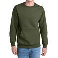 thumbnail image 1 of Women's Core Fleece Crewneck Sweatshirt Cotton-Poly Pocket PC78PKT, 1 of 1