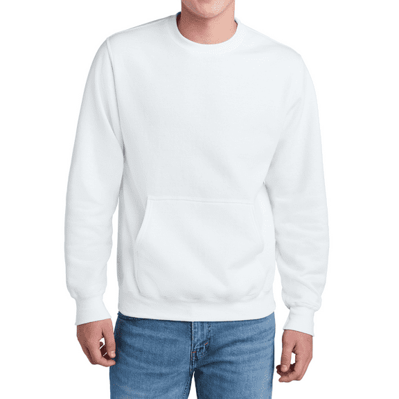 Women's Core Fleece Crewneck Sweatshirt Cotton-Poly Pocket PC78PKT