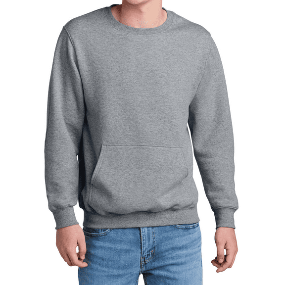 Women's Core Fleece Crewneck Sweatshirt Cotton-Poly Pocket PC78PKT