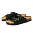 thumbnail image 1 of Women's Cork Footbed Leather Insole Sandals shikongkuajing, 1 of 6