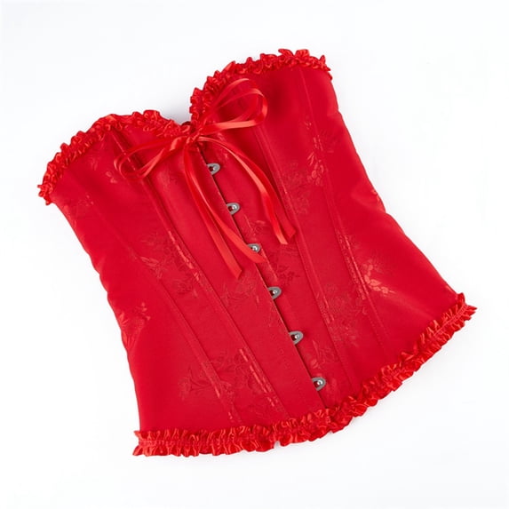 Women's Corset Tube Top Halloween Lace-Up Backless Y2K Going Out Double Lined Cropped Tank Tops