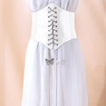 thumbnail image 1 of Women's Corset Women's -Wide Court Style Girdle Straps Bow Knot Chain Thin Elastic Girdle Belt Adjustable Leather Belt Wide Leather Belt Leather for Mens Slide Belts Fashion Belts for Men Zip Belt, 1 of 6