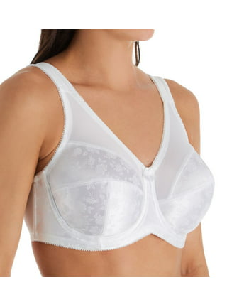 Cortland Intimates Long Line Back Support Soft Cup Bra,White,50DDD at   Women's Clothing store: Bras