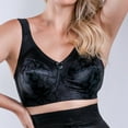 thumbnail image 1 of Women's Cortland Intimates 7102 Full Figure Wireless Seamed Cup Bra (Black 44DD), 1 of 4