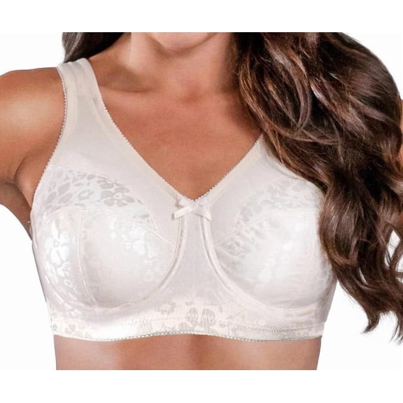 Women's Cortland Intimates 7102 Full Figure Wireless Seamed Cup Bra (Fawn 52DDD)