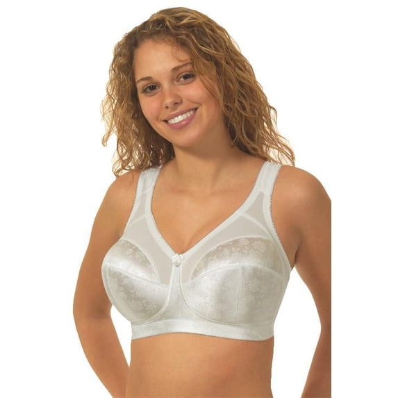 Women's Cortland Intimates 7102 Full Figure Wireless Seamed Cup Bra (Red Rio 44C)