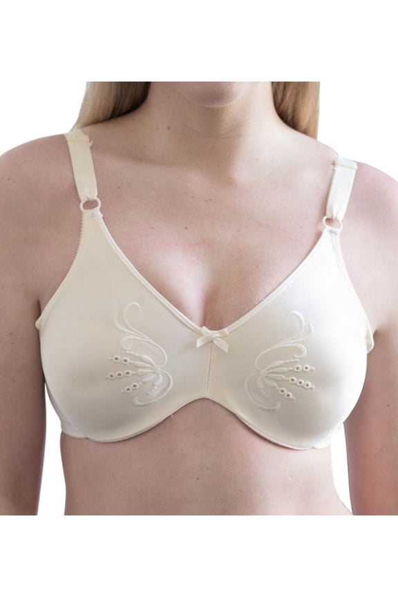 Women's Cortland Intimates 7117 Full Figure Seamless Minimizer Bra (Champagne 40C)