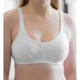 thumbnail image 1 of Women's Cortland Intimates 7224 Full Figure Cotton Lining Bra (White 40D), 1 of 1