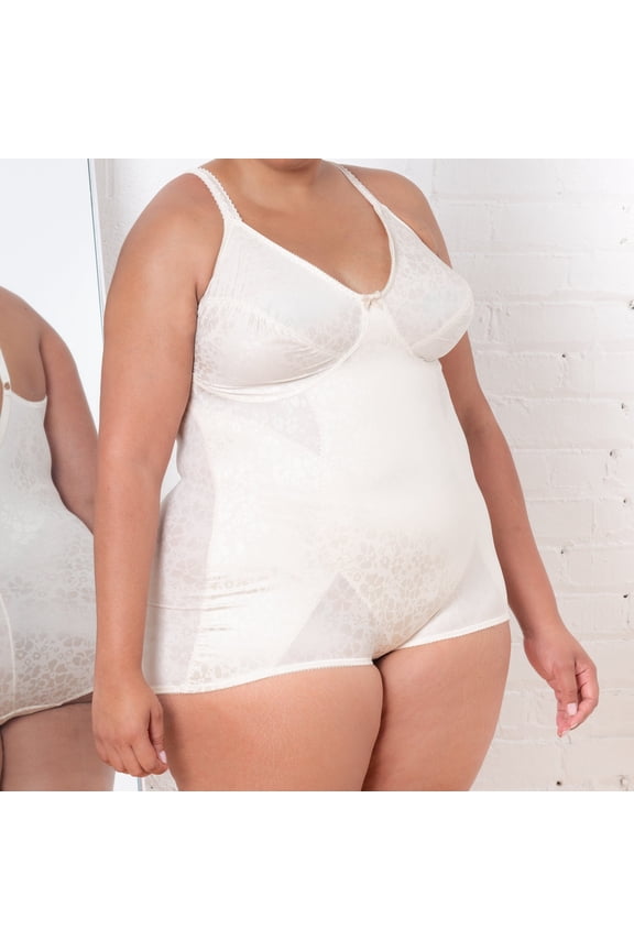 Women's Cortland Intimates 8601 Soft Cup Printed Comfort Body Briefer (Blush 40C)