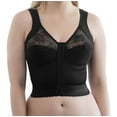 thumbnail image 1 of Women's Cortland Intimates 9603 Back Support Longline Bra (Black 36DD), 1 of 6