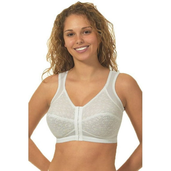 Women's Cortland Intimates 9605 Back Support Front Close Bra (Black 42DD)