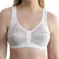 thumbnail image 1 of Women's Cortland Intimates 9605 Back Support Front Close Bra (White 46DDD), 1 of 3