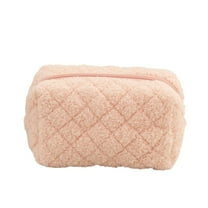 Stylish Women's Cosmetic Bag - Compact Travel Toiletry Storage with Zipper for Girls and Moms - Small Organizer for Makeup and