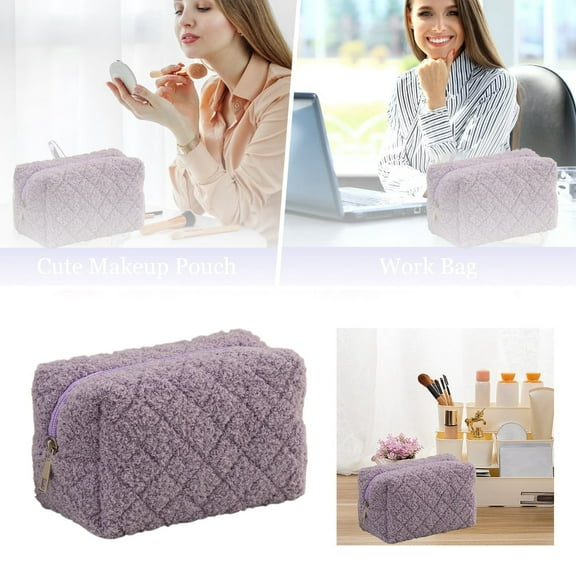 Women's Cosmetic Bag Small Travel Toiletry Zippered Organizer for Girls and Moms - Ideal for Everyday Use and Travel Convenience