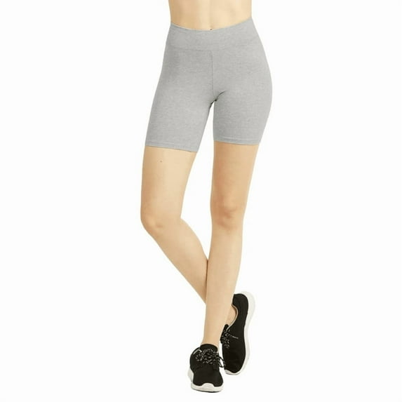 Women's Cotton Biker Shorts 5'' Leggings High Waisted No See-Through Athletic Workout Running Cycling Volleyball Yoga Tummy Control Activewear