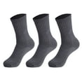 thumbnail image 1 of Women's Cotton Blend Crew Socks 3-Pack - Breathable for Active Wear, Fits Shoe Size 5-10, 1 of 6