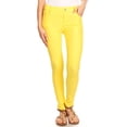 thumbnail image 1 of Women's Cotton Blend Full Length Jeggings Stretchy Skinny Pants Jeans Leggings, 1 of 3