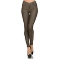 thumbnail image 1 of Women's Cotton Blend Pull-on Color Jeggings (Army Green, Medium), 1 of 1