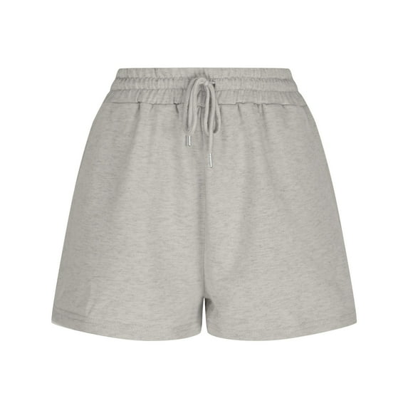 Women's Cotton Blend Sweat Shorts Lounge Workout Shorts with Pockets Adjustable Drawstring Waist Modern Fit