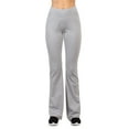 thumbnail image 1 of Women's Cotton Bootcut Pants Workout Bootleg Yoga Pants, Heather Gray Large, 1 Pack, 1 of 2