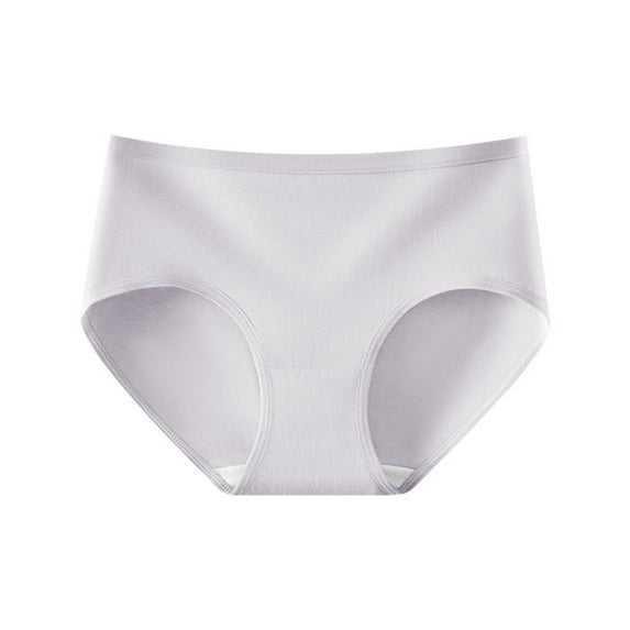 Women's Cotton Brief Solid Color Brief Underwear Underwear for Women Full Coverage Briefs Soft Stretch Ladies Breathable Panties