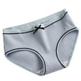thumbnail image 1 of Women's Cotton Briefs Underwear Mid-Waisted Bikini Panties Soft Breathable Underwear Daily Wear, 1 of 3