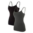 thumbnail image 1 of Women's Cotton Camis Tank Top Basic Undershirts, 2 Pack, 1 of 2