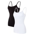 thumbnail image 1 of Women's Cotton Camis Tank Top Basic Undershirts, 2 Pack, 1 of 7