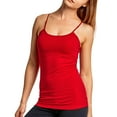 thumbnail image 1 of Women's Cotton Camisole Tank Top, Red, Small, 1 Pack, 1 of 1