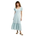 thumbnail image 1 of Now This Women's Cotton Corset-Look Maxi Dress Harbor Green XS, 1 of 1
