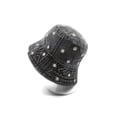 thumbnail image 1 of Women's Cotton Denim Flower Embroidered Bucket Hat, 1 of 2