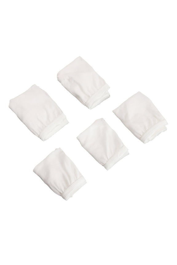 Women’s Cotton Disposable Underwear Female Mid Waist Panties for Travel Hospital Stays Underpants White (5 pack)