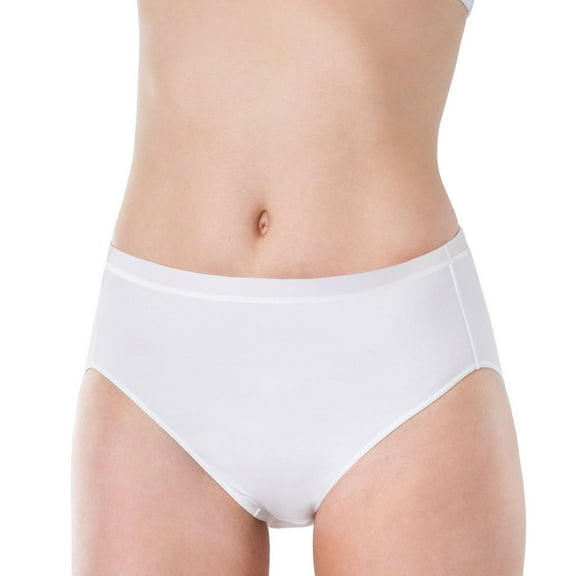 Women's Cotton Essentials Women's High Cut Brief Panty, 1 Pack
