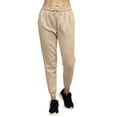 thumbnail image 1 of Women's Cotton Fleece Lined Jogger Pants Winter Sweatpant, Sand, Large, 1 Piece, 1 of 2